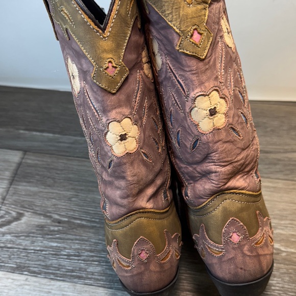 Laredo Floral Embroidered Western Boots woman’s 9.5 (j110) - Picture 6 of 9